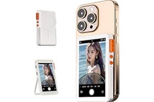 Phone Vlog Selfie Monitor Screen with Focus & Sound - Wireless Back Camera Monitor for iPhone & Android, No Overheat, Magneti
