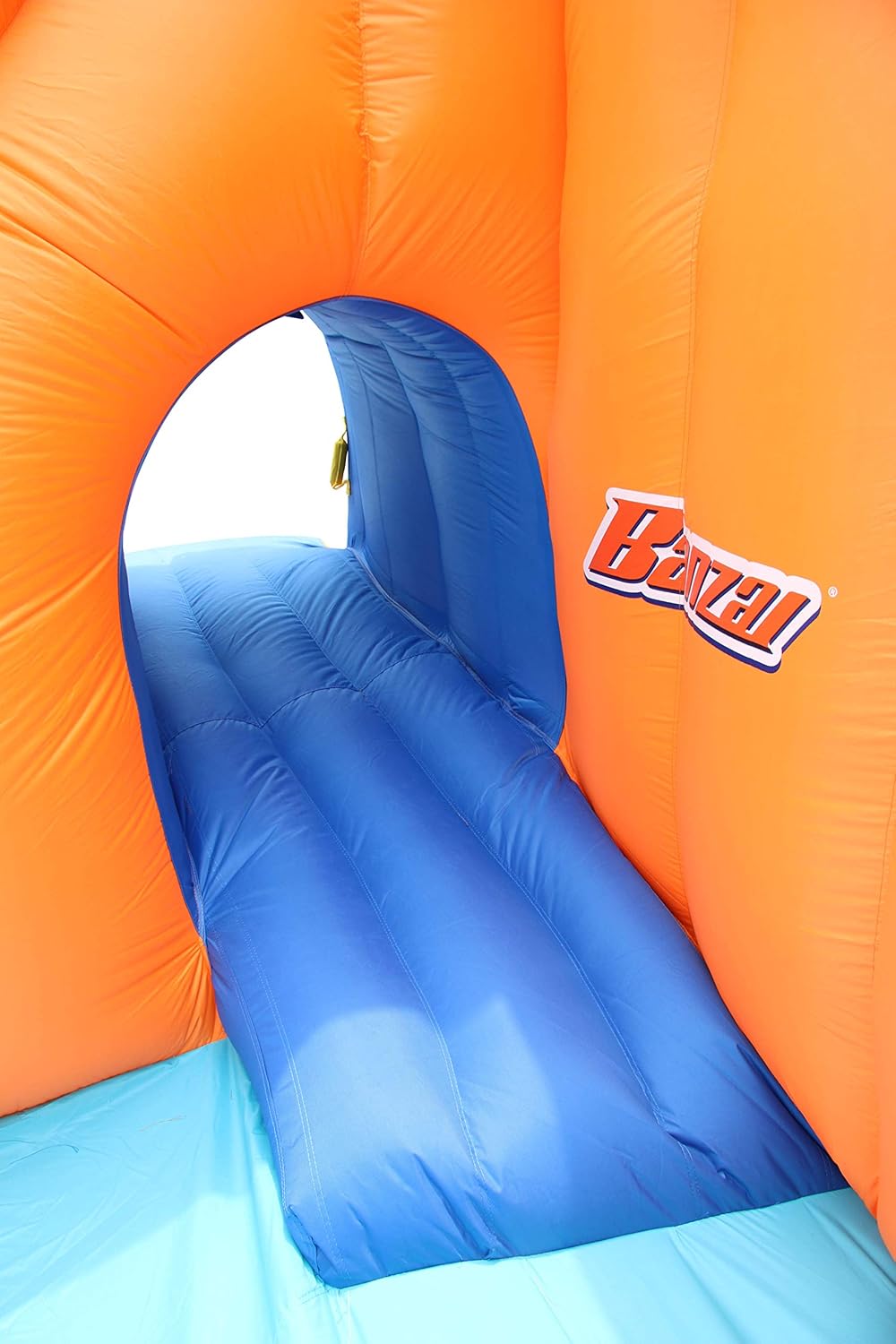 banzai 90494 sidewinder falls inflatable water slide with tunnel ramp slide