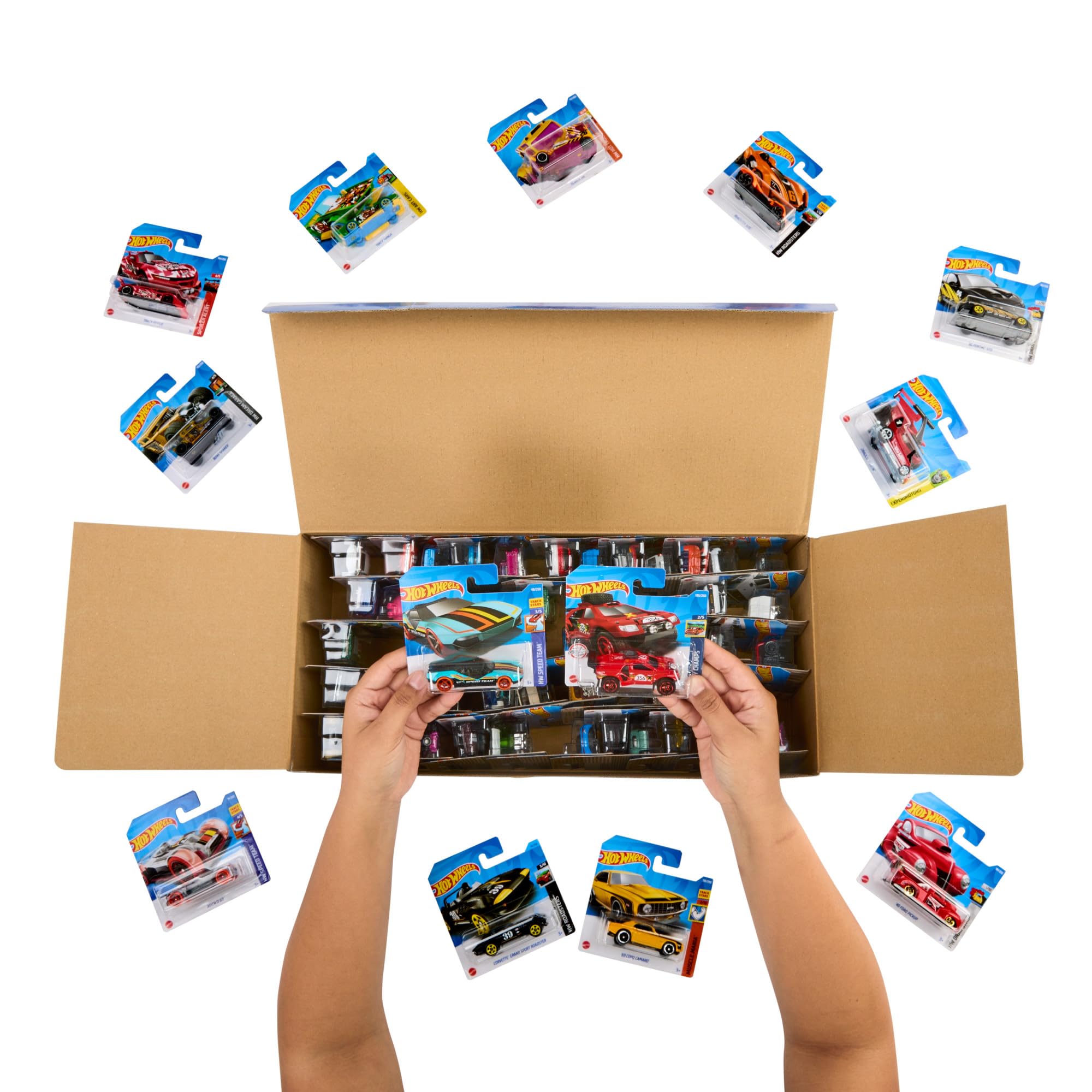 Hot Wheels Toy Cars & Trucks, 50Pack of 164 Scale Vehicles