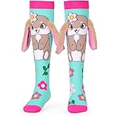 COZYMATE Crazy Socks for Kids - Funny Silly Knee High Animal Socks for 3-12 Years Boys Girls Crazy Sock Day Xmas Gifts