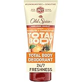 Old Spice Whole Body Deodorant Cream for Men, Aluminum Free, Mandarin + Sandalwood Scent, 24/7 Odor Protection, 24/7 Freshness, Dermatologist Tested, Gentle on Skin, Safe to Use All Over, 3.0 oz