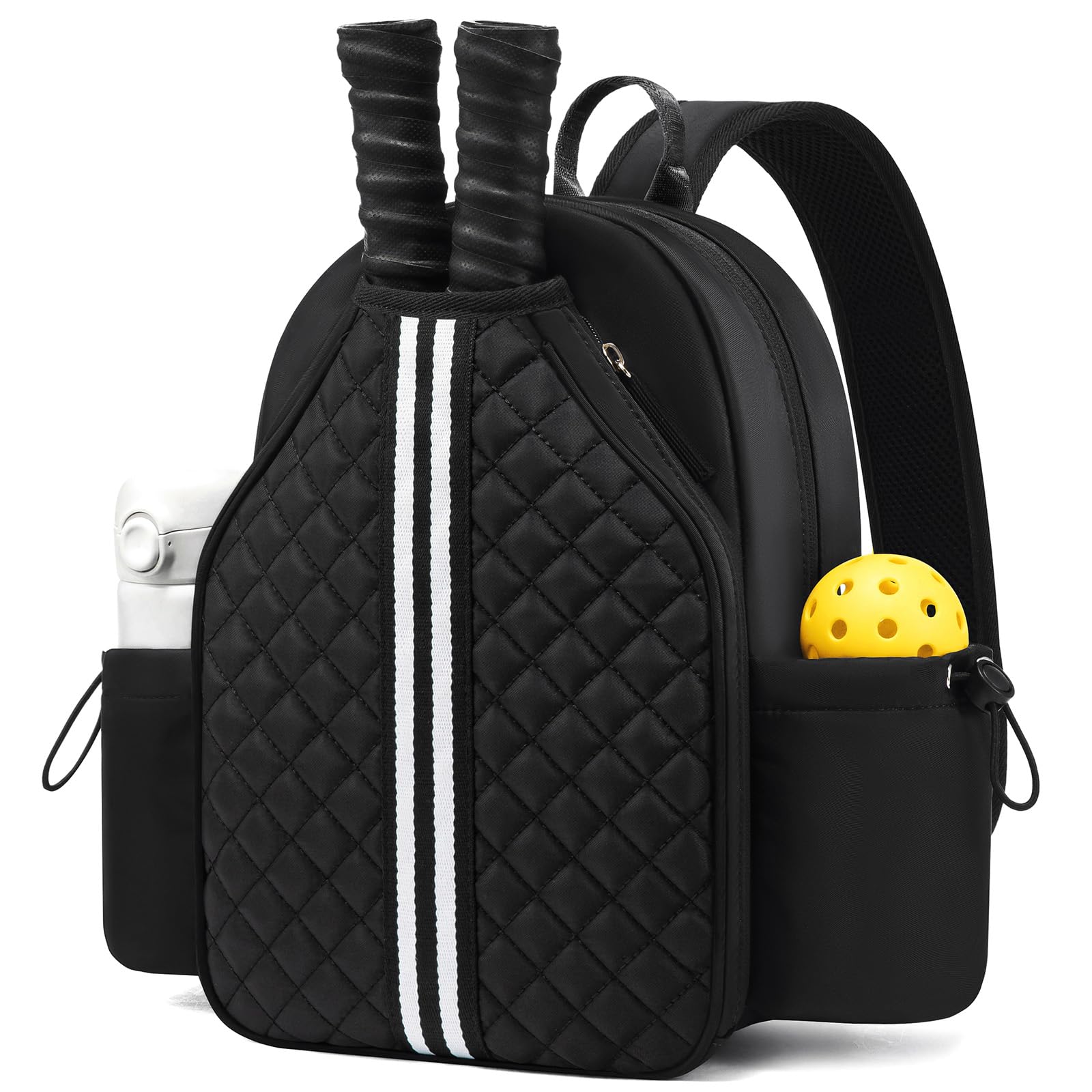 Photo 1 of Sucipi Professional Women Lightweight Pickleball Bag, Stylish Quilted Paddle Bag, Midnight Black