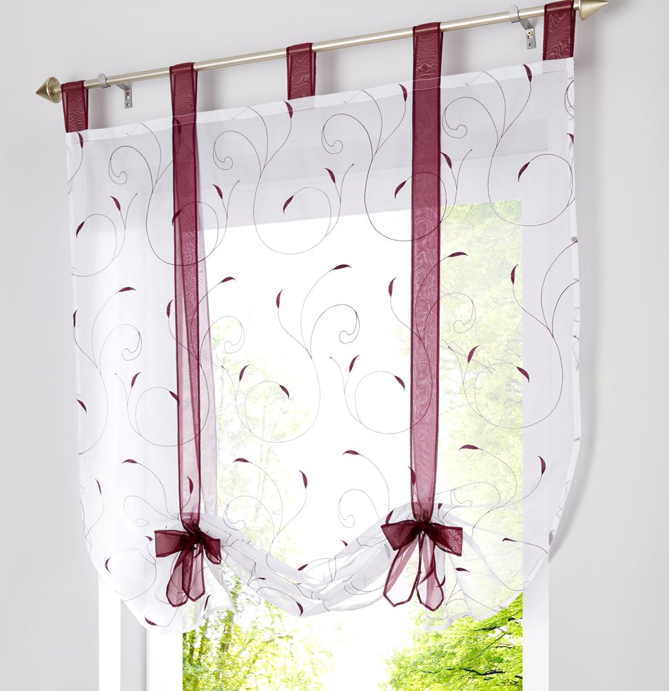 Best 5 Pc Embroidered Kitchen Curtains