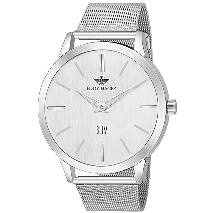Slim Silver Dial Mens Watch EH-224-SL