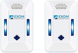 ES-2, Ultrasonic Pest Repeller Wall Plug-in, Most Effective than Repellents, Get Rid Of - Roaches, Ants, Spiders, Bed Bugs, Мosquito, insects, Fleas, Rodents, Squirrels, Mice, Rats, Bats, (2Pack)