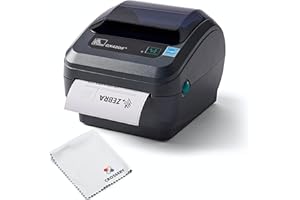 Zebra GX420D Thermal Label Printer - Complete Bundle Includes Zebra Label Printer GX420D Direct Thermal Receipt Barcode Print