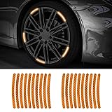 20PCS Reflective Car Wheel Decorative Stripe