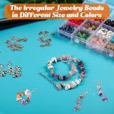 HONGTEYA 801 Pcs Crystal Jewellery Making Kit with Beads & Accessories view 6