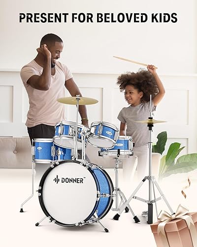 Kids Drum Sets-Donner 5-Piece for Beginners,14 inch Junior Drum