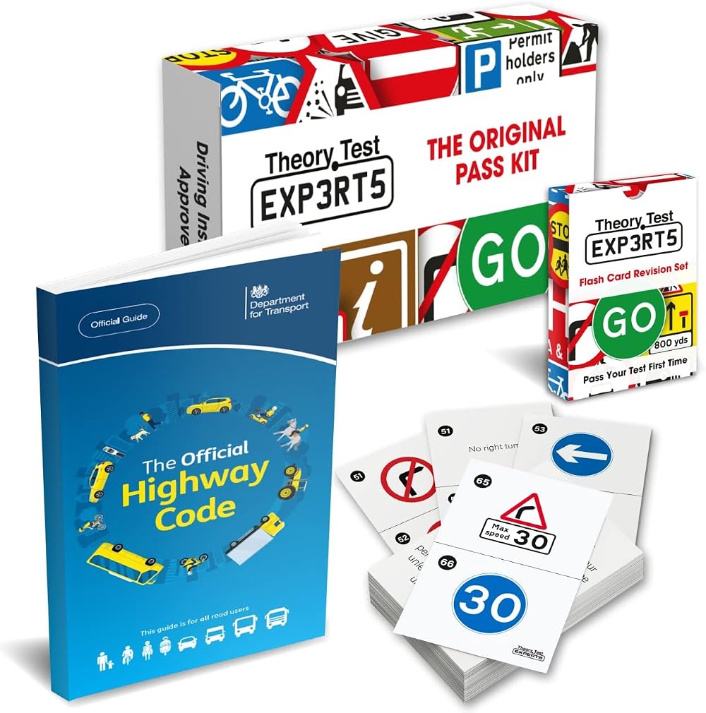 Theory Test Experts The Highway Code 2022 UK + 128 Road Signs Flash Cards 2025