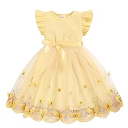 Toddler Girl Tulle Dress Summer Ruffle Sleeveless