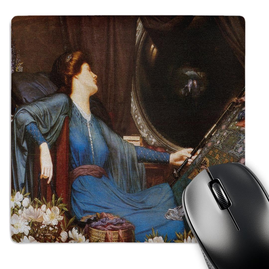 3dRose mp_149526_1 8" x 8" I am Half-Sick of Shadows Said The Lady of Shallot Xsidney Harold Meteyard Mouse Pad