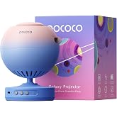 POCOCO Galaxy Star Projector, Rechargeable, with 5K Discs, 2 Megapixel Lens | 6 Hour Battery Life, 1W Soft Light, Timer, 2 Replacement Optical Film Discs, Gift to Relax, Study, Meditate and Stress Relief