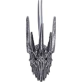 Nemesis Now Lord of the Rings Helm of Sauron Hanging Ornament 10cm, Resin, Silver, Sauron Helmet Hanging Decoration, Lord of the Rings Home Decoration, Cast in the Finest Resin, Expertly Hand-Painted