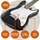 3rd Avenue 3/4 Size Electric Guitar Ultimate Kit with 10W Amp Black view 4