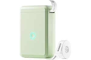 NIIMBOT D110 Label Maker Machine with Tape(Pre-Cut Size 15x30mm),Small Portable Thermal Bluetooth Sticker Printer, Inkless Pr