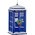 Kurt Adler Doctor Who Tardis With Wreath Light-up Christmas Ornament