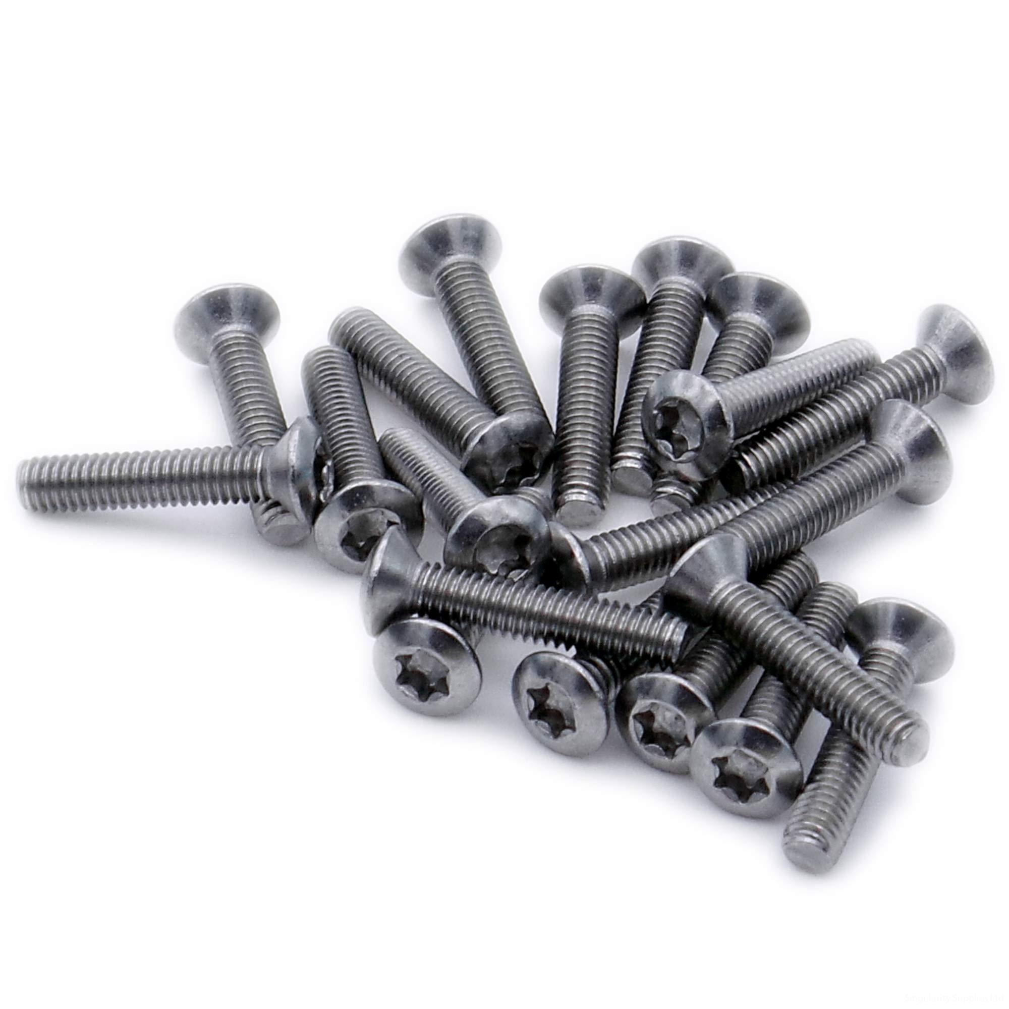 M4 (4mm x 14mm) TX Socket Raised Countersunk Machine Screw (Bolt) - Stainless Steel (A2) (Pack of 20)
