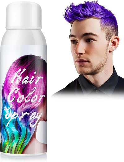MOFAJANG Purple Hair Colour Spray 100ml Temporary Hairspray Kids Adults