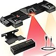 IgnatGames Laser Toe Line Marker - 2 in 1 Adjustable Laser Throw Line and LED Lights for Bristle or Electronic Dart Board - USB to DC 5V Power Cord, Mounting Bracket and Wall Spacer Included