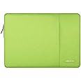 MOSISO Laptop Case 13.3 inch, 13-13.3 inch Laptop Sleeve Compatible with MacBook Air/Pro 13 / Pro 14, HP Dell ASUS Lenovo Notebook, Polyester Vertical Computer Sleeve Bag with Pocket, Lime Green