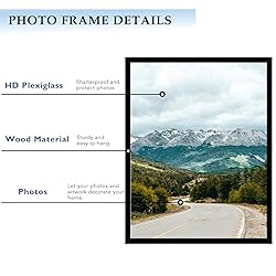 QOTIB 18x24 Picture Frame Black for Wall