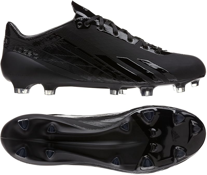 Amazon.com | adidas Men's Adizero Low Molded Football Cleat, Black|Black|Titanium, Size 11.5 | Shoes