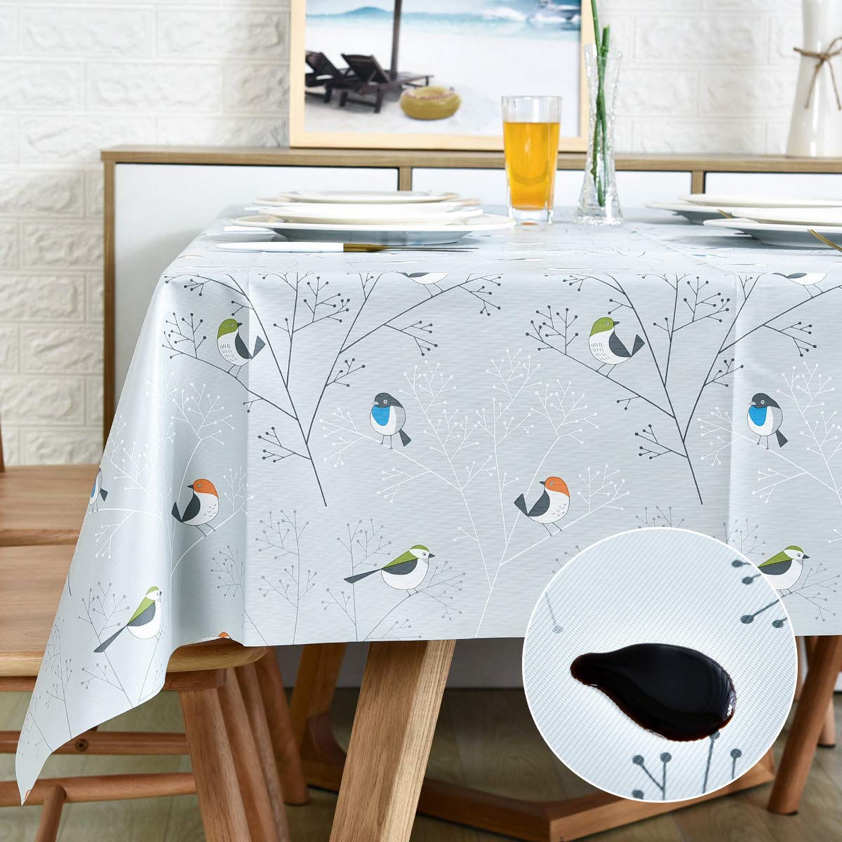 Best heavy weight spillproof fabric table cloth