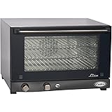 Cadco OV-013 Compact Half Size Convection Oven with Manual Controls, 120-Volt/1450-Watt, Stainless/Black