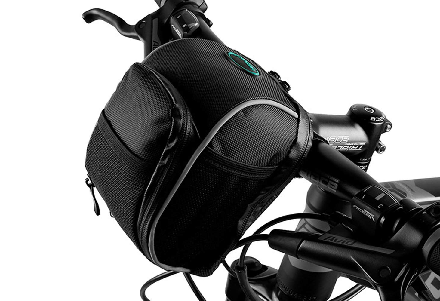 LONTG Bike Storage Bag with Waterproof Cover Bike Handlebar Bag Pannier Bike Frame Bag Bike Saddle Bag Repairing Tool Bag for Bike Frame Seat