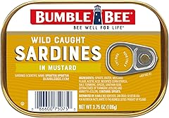 Bumble Bee Sardines in Mustard Sauce, 3.75 oz Tin - Wild Caught, Gluten Free, Keto, Kosher