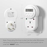 HBN Digital Programmable Plug-in Timer Socket 24/7 9 On/Off Programs 13A 3120W view 7