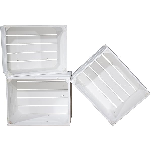 Kontorei Grosse 25kg Weisse Shabbykiste Mit Langsbodenbrettern 60cm X 39cm X 32 5cm 1er Set Xl Weiss Weinkiste Obstkisten Holzkiste Fur Garten Vintage Box Shabby Chic Apfelkiste Natur