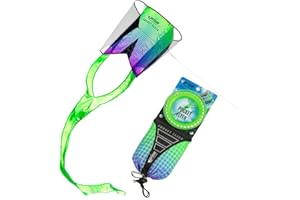PRISM KITE TECHNOLOGY Prism Kites Pocket Flyer – Easy-to-Fly Single-Line Kite – Flight-Ready, No Assembly Required
