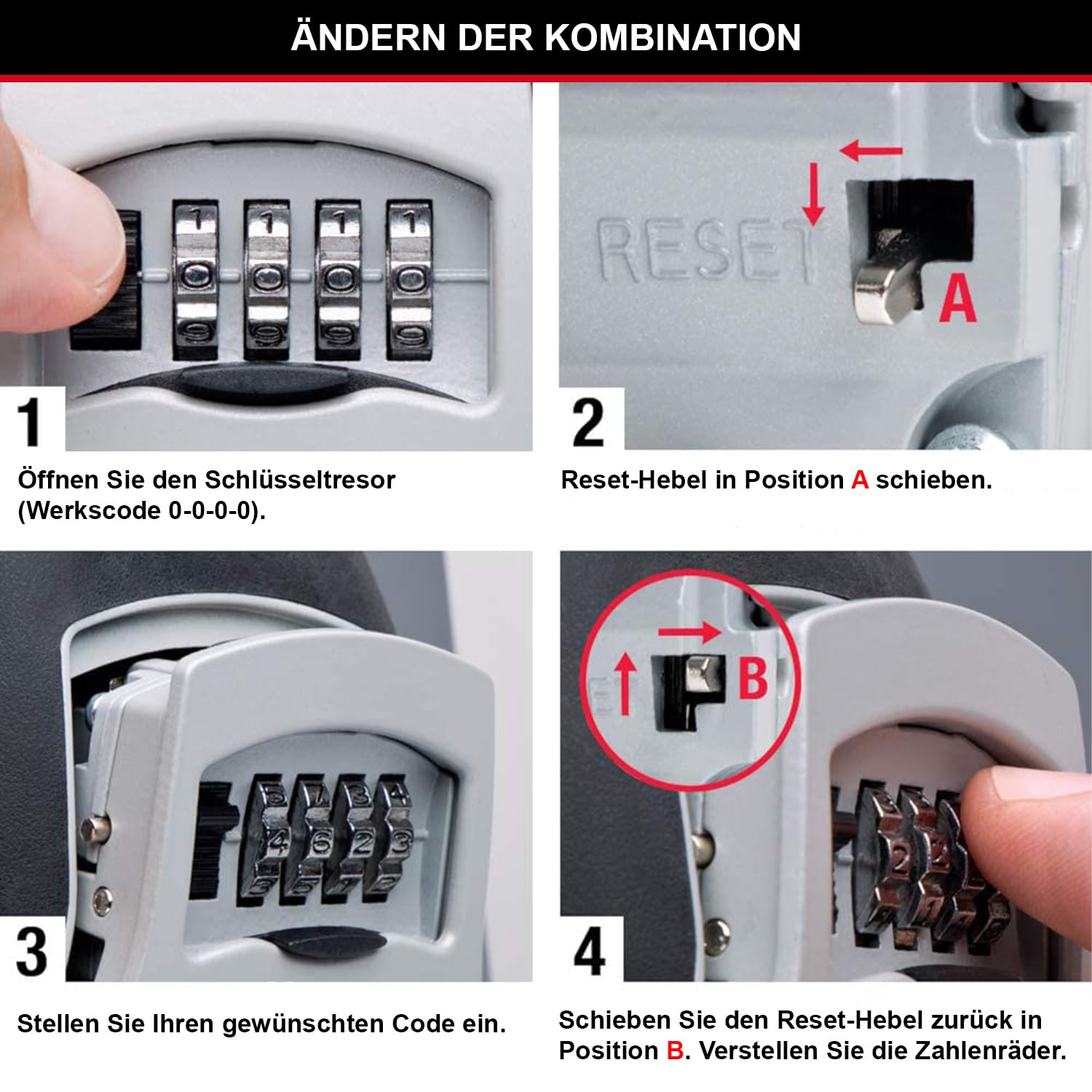 Master Lock Schlüsseltresor, Wandhalterung, Aussen, 11.9 x 8.5 x 3.6 cm, Schlüsselsafe 8