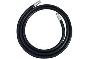 GIAYOGO 3/4 Inch x 10 Foot Fuel Transfer Hose with 3/4" Inch Dual NPT Threads Connecter male NPT fittings Compatible with All Electric Fuel Pumps for Dispensing Diesel Fuel,Gasoline,Kerosene Biodiesel