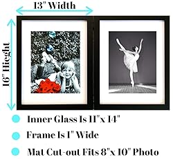Tasse Verre 11x14 Black Folding Picture Frames With