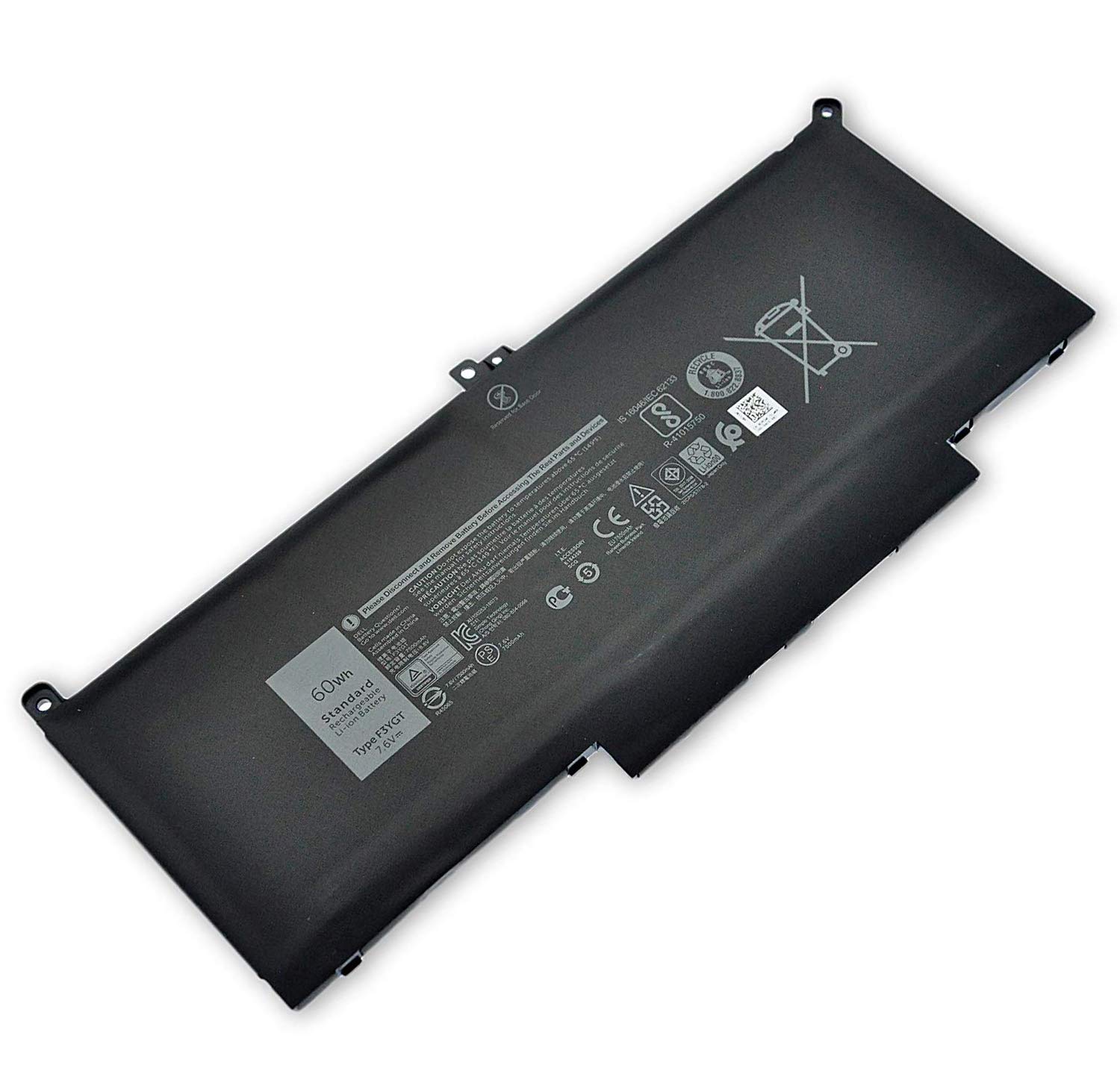 XITAIAN 7.6V 60Wh F3YGT Replacement Laptop Battery Compatible with Dell Latitude 12 7000 7280 7290 Latitude 13 7000 7380 7390 P29S002 Latitude 14 7000 7480 7490 P73G002 Serie DM3WC DM6WC 2X39G KG7VF