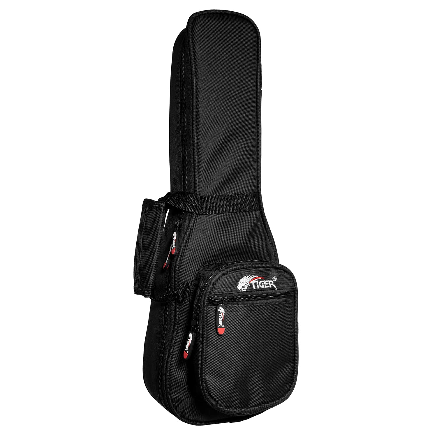 Tiger INC26-BK Deluxe Padded Soprano Ukulele Gig Bag - with 10mm Padding and Adjustable Straps – Black