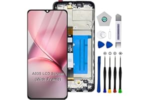 SIMDOG for Samsung Galaxy A03S A037U [US Version] Screen Replacement Kit with Frame 6.5 Inch for Samsung Galaxy A03S A037U A037U1 LCD Display Touch Screen Digitizer Assembly with Repair Tools