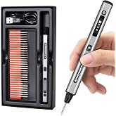 AM ARROWMAX Mini Engraving Pen: Ultimate Cordless Portable Tool for Artists &amp; DIYers - Engrave 50+ Surfaces - Beginner Friendly - Engraving Pen for Bead, Metal, Wood, Glass and Plastic