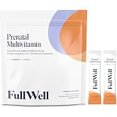 FullWell Prenatal Multivitamin Strawberry Stick Packs, 60 Ct (30 Servings)