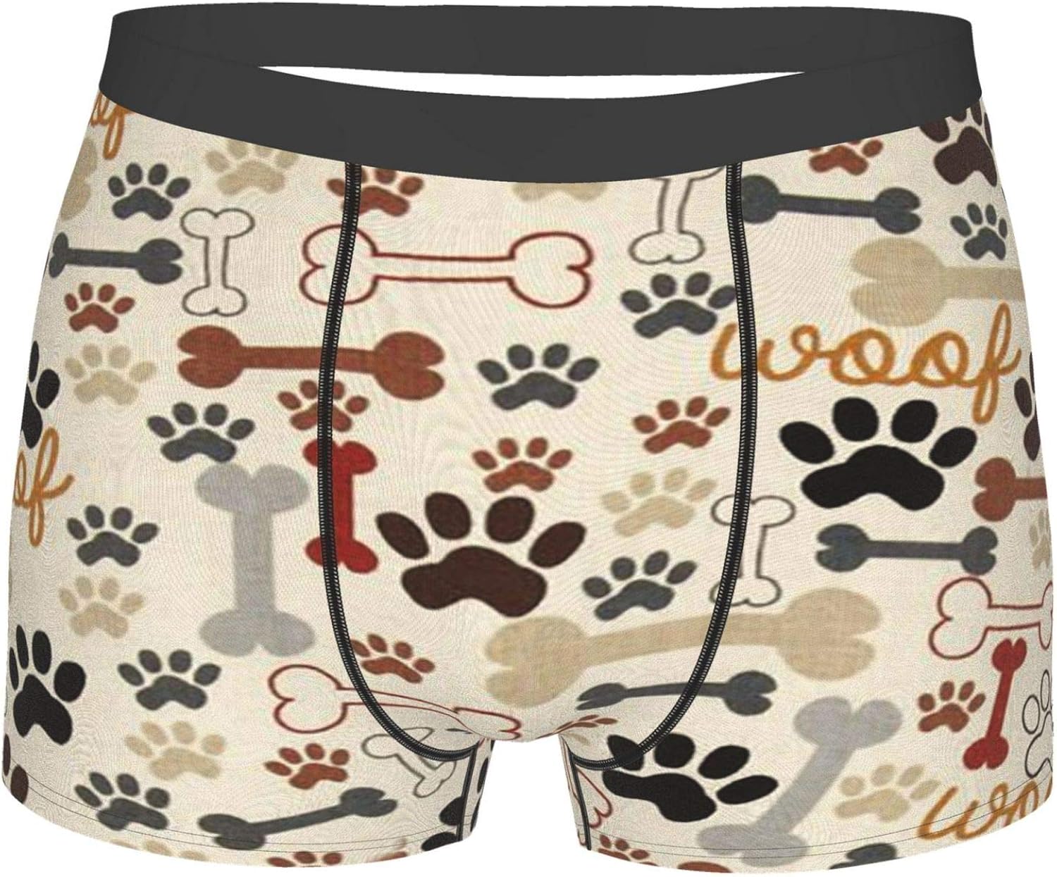 Dog Bones Paw Men'S Boxer Briefs Underwear Breathable Stretch Boxer