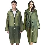 Cosowe Rain Ponchos for Adults Reusable, 2 Pcs