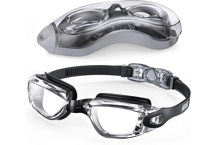 Aegend Swim Goggles, Swimming Goggles No Leaking Full Protect Adult Youth