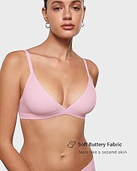 INLYRIC Women's Inbarely Triangle Bralette Plunge