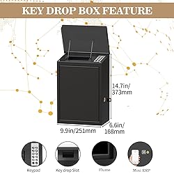 DiDiHere Key Drop Box with Smart Lock for Outside