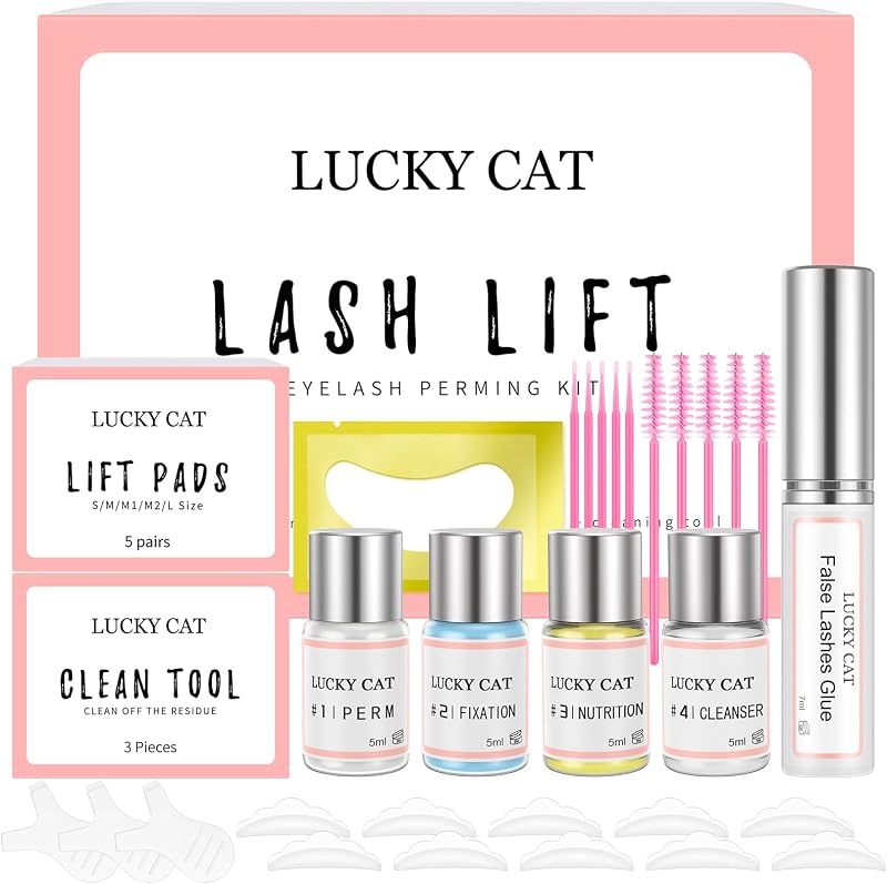 LUCKY CAT 2026 Updated Lash Lift Kit Eyelash Perm Lash Curling Professional