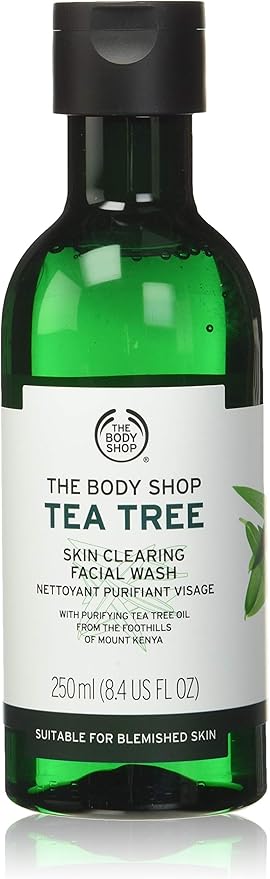 tea tree the body shop facial wash