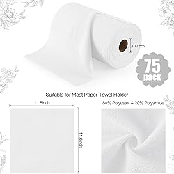 Homaxy Microfiber Cleaning Cloth Roll, 75 Pack